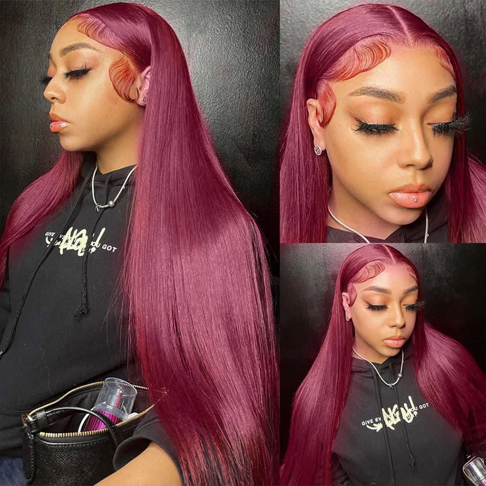 burgundy lace front wig - Kershan Eleganceburgundy lace front wig