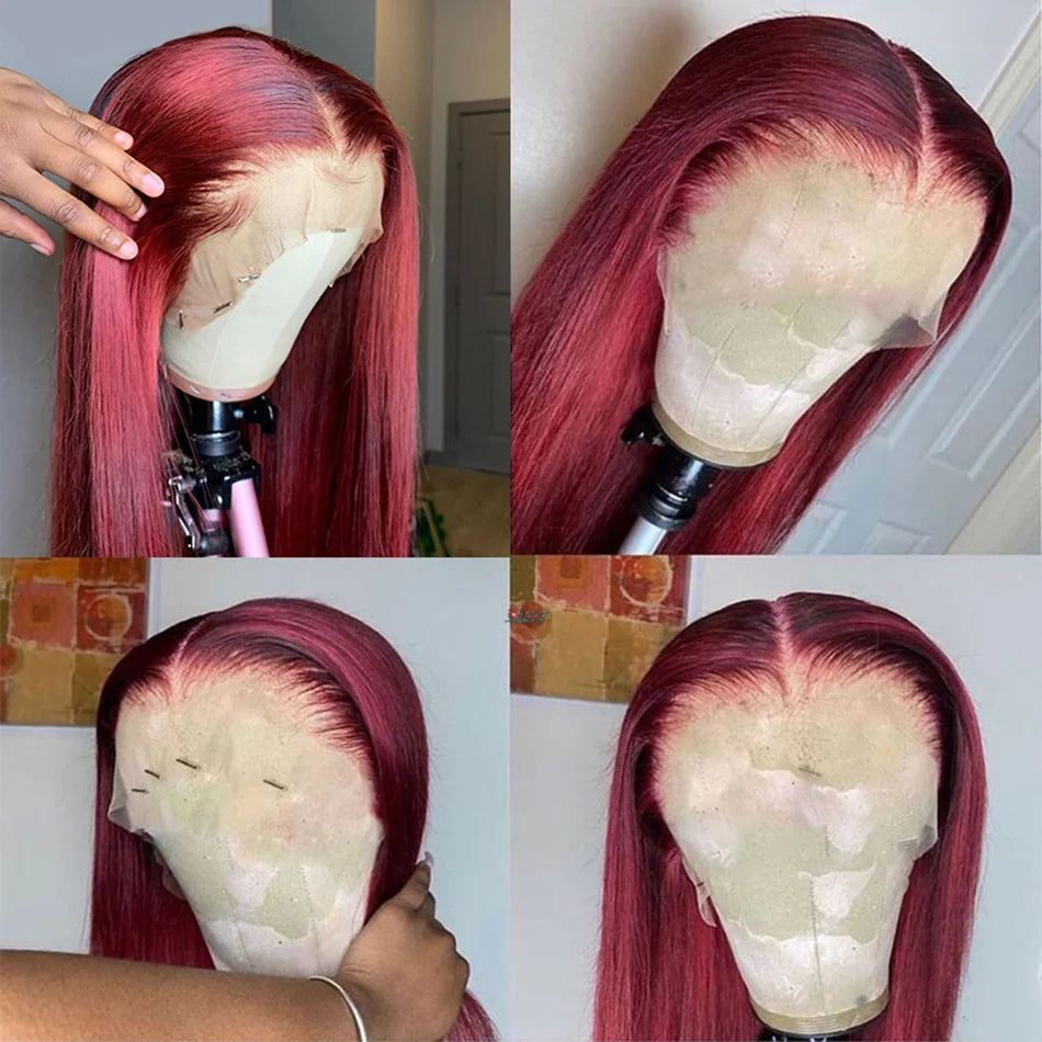 burgundy lace front wig - Kershan Eleganceburgundy lace front wig