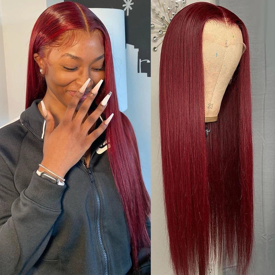 burgundy lace front wig - Kershan Eleganceburgundy lace front wig