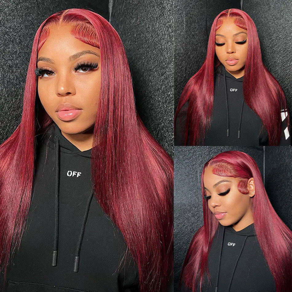 burgundy lace front wig - Kershan Eleganceburgundy lace front wig